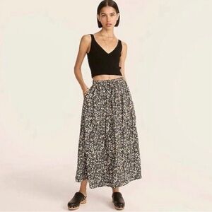 J.Crew - Pull-on silk skirt in fall garden floral, Size M